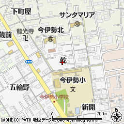愛知県一宮市今伊勢町新神戸（乾）周辺の地図