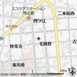 愛知県一宮市時之島毛勝野14-4周辺の地図