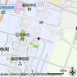 滋賀県高島市安曇川町上小川59周辺の地図