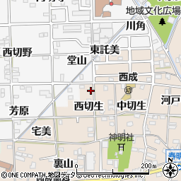 愛知県一宮市春明西切生周辺の地図