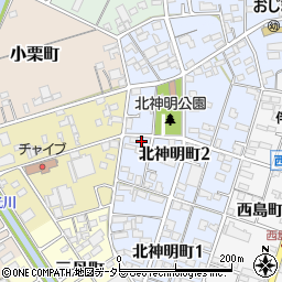 愛知県一宮市北神明町2丁目36周辺の地図