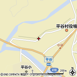 長野県下伊那郡平谷村中平周辺の地図