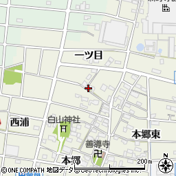 愛知県江南市中奈良町本郷27周辺の地図