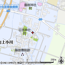 滋賀県高島市安曇川町上小川184周辺の地図