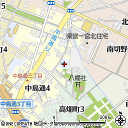 愛知県一宮市一宮（八幡裏）周辺の地図