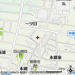 愛知県江南市中奈良町本郷20周辺の地図