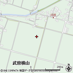 滋賀県高島市武曽横山周辺の地図