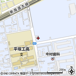 神奈川県平塚市黒部丘9-27周辺の地図