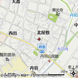 愛知県一宮市丹羽北屋敷1507周辺の地図