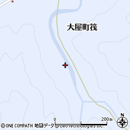 兵庫県養父市大屋町筏1243周辺の地図