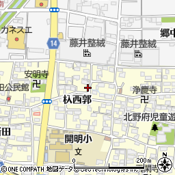 愛知県一宮市開明杁西郭46周辺の地図