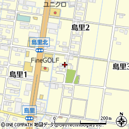 岐阜県大垣市島里周辺の地図