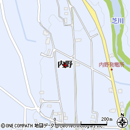 静岡県富士宮市内野周辺の地図