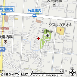 岐阜県羽島市竹鼻町狐穴741-12周辺の地図