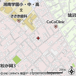 リブリ・湘南松が岡周辺の地図