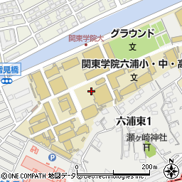 神奈川県横浜市金沢区六浦東1丁目周辺の地図