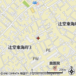 神奈川県藤沢市辻堂東海岸周辺の地図