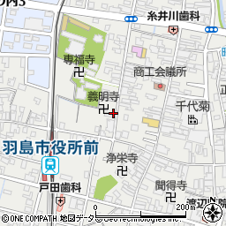 岐阜県羽島市竹鼻町周辺の地図