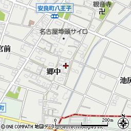 愛知県江南市安良町郷中101周辺の地図