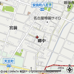 愛知県江南市安良町郷中93周辺の地図