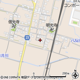 滋賀県高島市安曇川町三尾里520周辺の地図