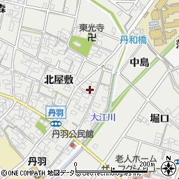 愛知県一宮市丹羽北屋敷1448周辺の地図