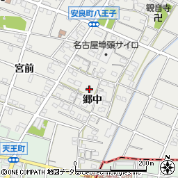 愛知県江南市安良町郷中97周辺の地図