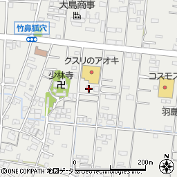 岐阜県羽島市竹鼻町狐穴1313周辺の地図