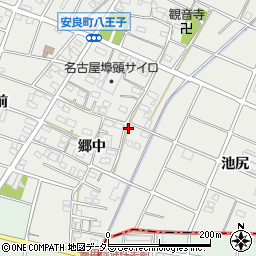 愛知県江南市安良町郷中121周辺の地図