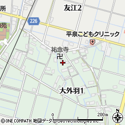 岐阜県大垣市大外羽1丁目116周辺の地図