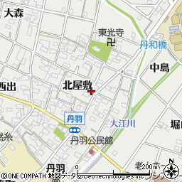 愛知県一宮市丹羽北屋敷1504周辺の地図