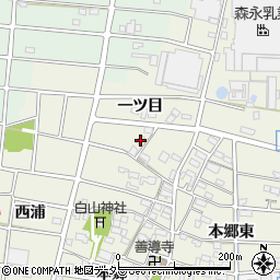 愛知県江南市中奈良町本郷6周辺の地図
