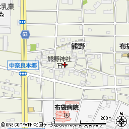 熊野公民館周辺の地図