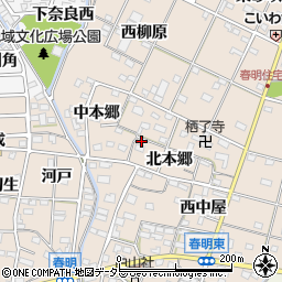 愛知県一宮市春明北本郷14周辺の地図