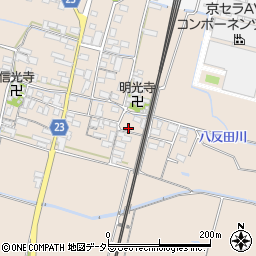 滋賀県高島市安曇川町三尾里598周辺の地図
