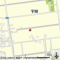 岐阜県養老郡養老町宇田周辺の地図
