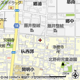 愛知県一宮市開明杁西郭15周辺の地図