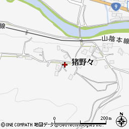 京都府福知山市猪野々124周辺の地図