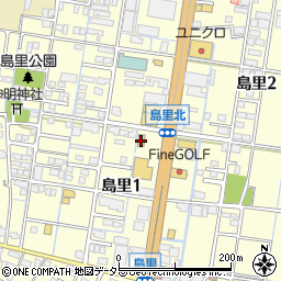 セブンイレブン大垣島里１丁目店周辺の地図