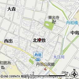 愛知県一宮市丹羽北屋敷1502周辺の地図