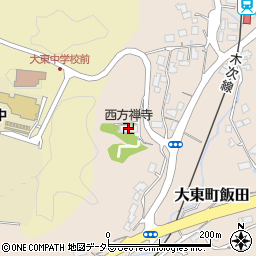 西方禅寺周辺の地図