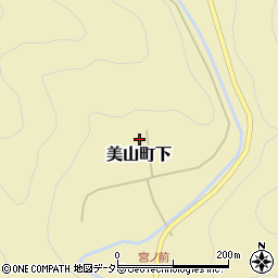 京都府南丹市美山町下上横坂周辺の地図