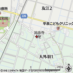 岐阜県大垣市大外羽1丁目54周辺の地図