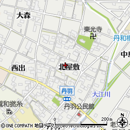 愛知県一宮市丹羽北屋敷周辺の地図