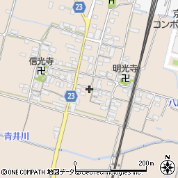 滋賀県高島市安曇川町三尾里529周辺の地図