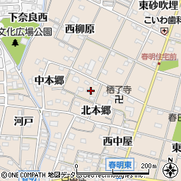 愛知県一宮市春明北本郷13周辺の地図