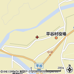 長野県下伊那郡平谷村345周辺の地図