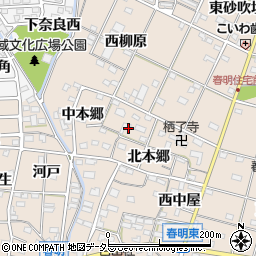 愛知県一宮市春明北本郷47周辺の地図