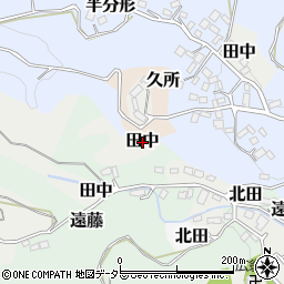 神奈川県中井町（足柄上郡）田中周辺の地図