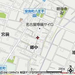 愛知県江南市安良町郷中60周辺の地図